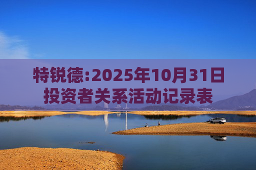 特锐德:2025年10月31日投资者关系活动记录表  第1张