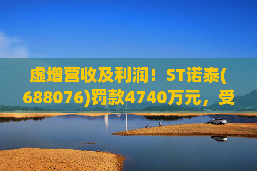 虚增营收及利润!ST诺泰(688076)罚款4740万元,受损投资者可索赔! 第1张 虚增营收及利润!ST诺泰(688076)罚款4740万元,受损投资者可索赔! 第1张
