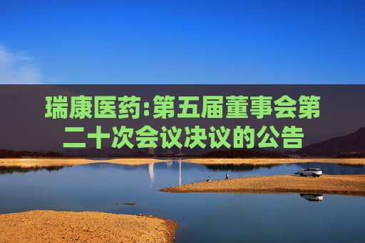 瑞康医药:第五届董事会第二十次会议决议的公告