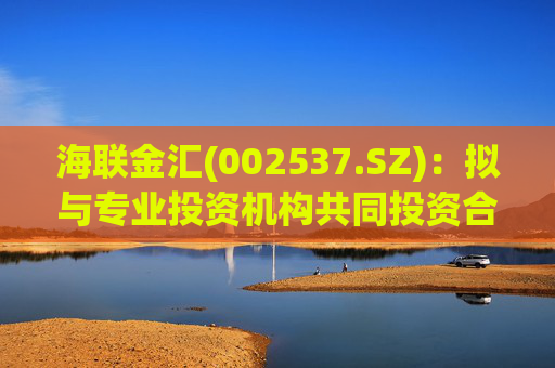 海联金汇(002537.SZ):拟与专业投资机构共同投资合伙企业 第1张 海联金汇(002537.SZ):拟与专业投资机构共同投资合伙企业 第1张