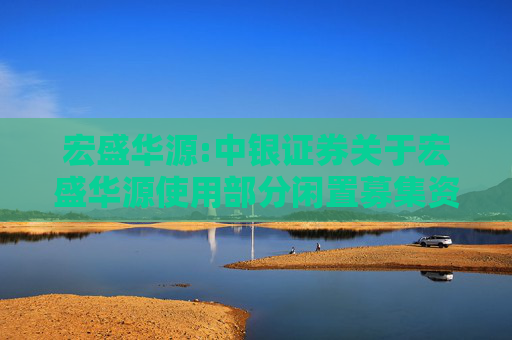 宏盛华源:中银证券关于宏盛华源使用部分闲置募集资金进行现金管理的核查意见