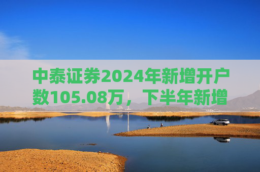 中泰证券2024年新增开户数105.08万，下半年新增开户43.1万环比降幅超30%