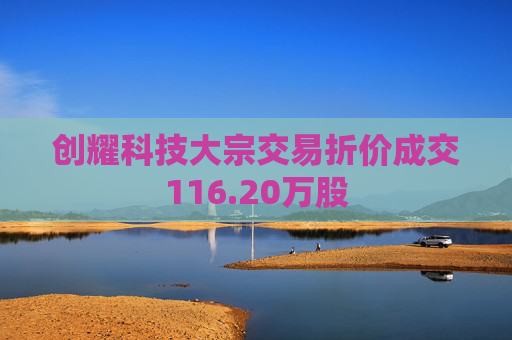 创耀科技大宗交易折价成交116.20万股  第1张
