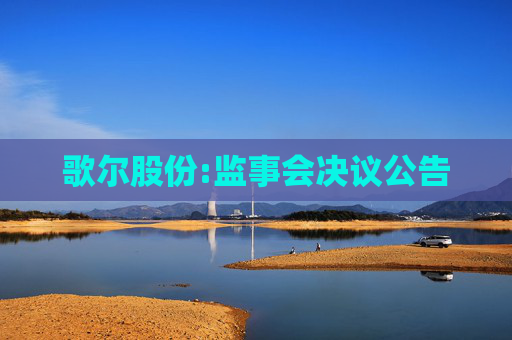 歌尔股份:监事会决议公告  第1张