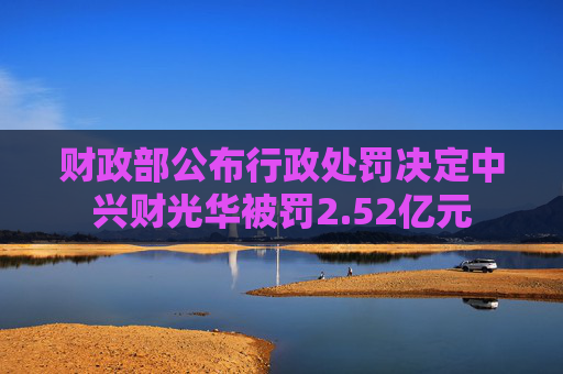 财政部公布行政处罚决定中兴财光华被罚2.52亿元