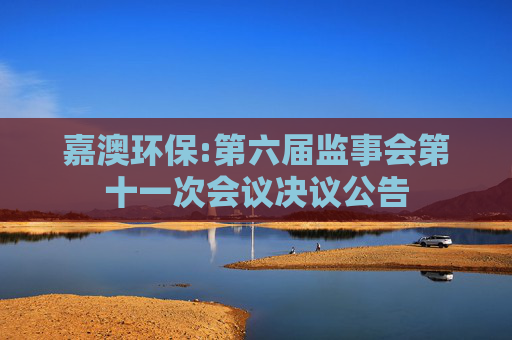 嘉澳环保:第六届监事会第十一次会议决议公告