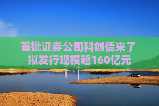 首批证券公司科创债来了 拟发行规模超160亿元
