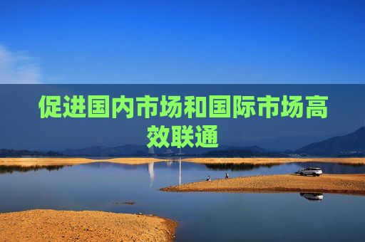 促进国内市场和国际市场高效联通