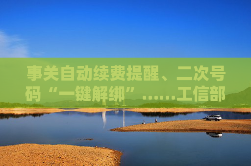 事关自动续费提醒、二次号码“一键解绑”……工信部明确：今年将重点解决