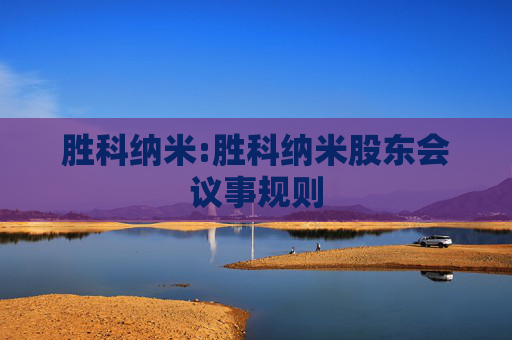 胜科纳米:胜科纳米股东会议事规则
