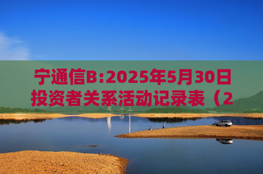 宁通信B:2025年5月30日投资者关系活动记录表（2024年度网上业绩说明会）