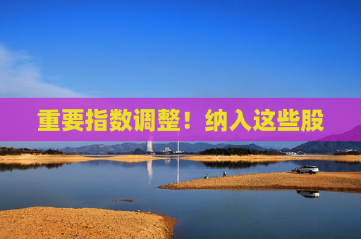 重要指数调整！纳入这些股