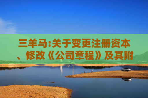 三羊马:关于变更注册资本、修改《公司章程》及其附件并办理工商变更登记的公告