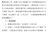 平安人寿举牌农业银行H股 持股比例达20%