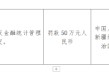 农业银行新疆生产建设兵团分行被罚50万元：违反金融统计管理规定