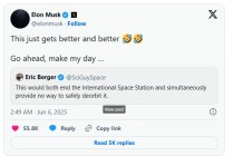要玩就玩大的？马斯克回击特朗普：SpaceX“龙”飞船将立即退役！