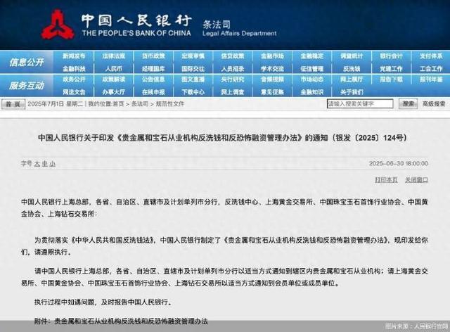 现金买黄金超10万元将需上报  第1张